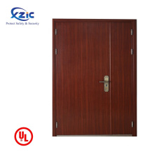 Solid Wood Wood Class Timber Hotel Hotel Fireproof Fire Flush Puerta para comerciales